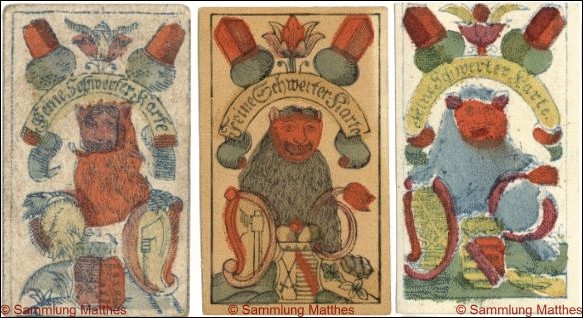 Preislisten und Schwerterkarten